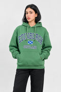 Unisex Edinburgh Pullover Varsity Print Cotton Fleece Hoodie