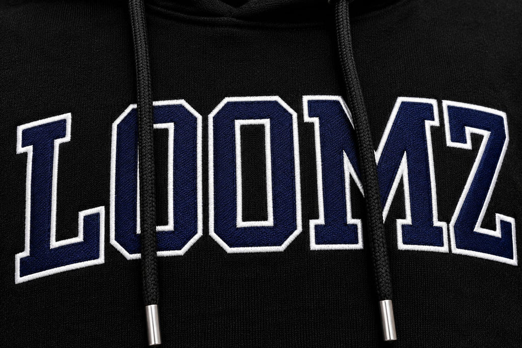 Unisex Black LOOMZ Pullover Hoodie